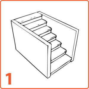 schody mikrocement dwie ściany pełne stopnie 